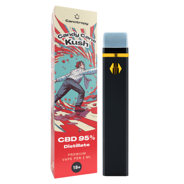 Canntropy CBD Vape Pen Candy Cane Kush, CBD 95 %, 1 ml